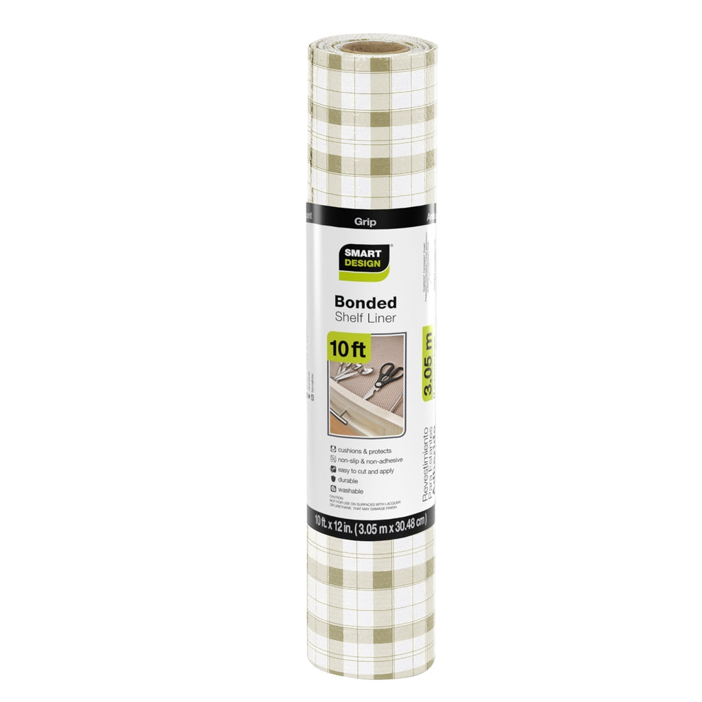 Bonded Grip Shelf Liner - 12 Inch x 10 Feet - Non-Adhesive